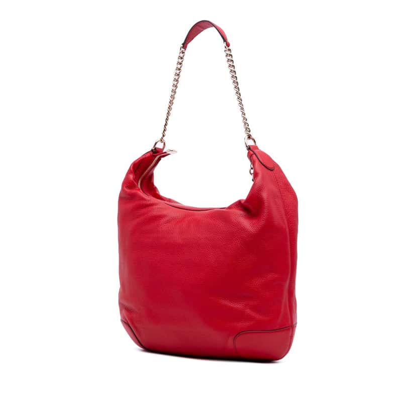 Gucci Leather Soho Shoulder Bag Red Leather Good condition - Back View