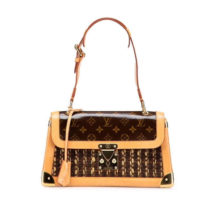 Louis Vuitton Limited Edition Monogram Vinyl Tweedy Rabat Brown Tweed Good condition - Front View
