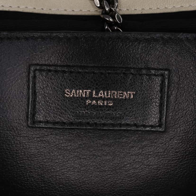 Saint Laurent Small Chevron Lambskin Monogram Nolita Shoulder Bag Brown Leather Good condition - Box View