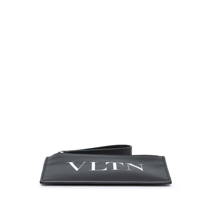 Valentino Leather VLTN Zip Card Holder Black Leather Very good condition - Inside View