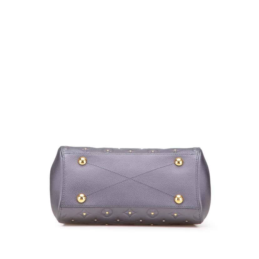 Louis Vuitton Monogram Empreinte Studded Montaigne BB Grey Leather Good condition - Inside View