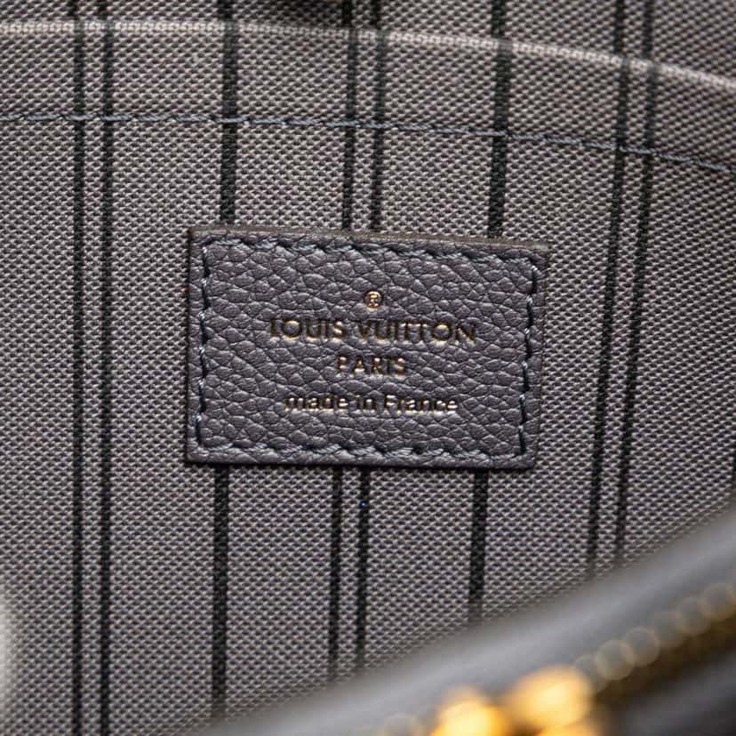 Louis Vuitton Monogram Empreinte Studded Montaigne BB Grey Leather Good condition - Box View