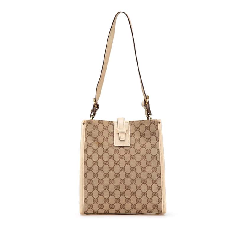 Gucci GG Canvas Shoulder Bag Brown Canvas Good condition - Front View