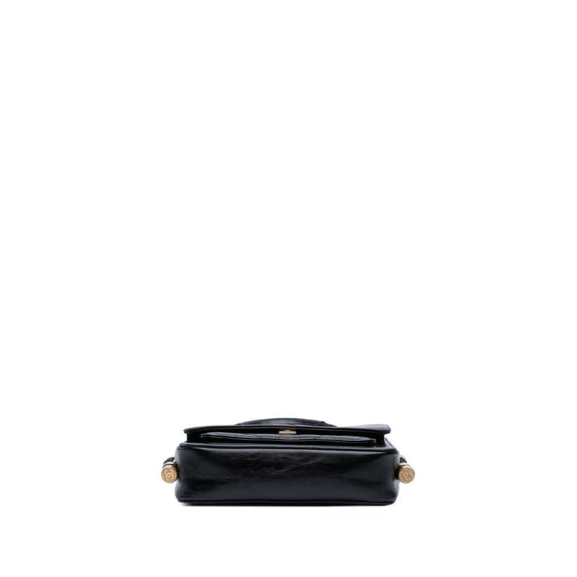 Chanel Crumpled Calfskin En Vogue Rope Flap Black Leather Good condition - Inside View