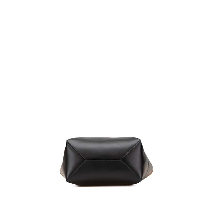 Loewe Medium Bicolor Calfskin Puzzle Fold Tote Black Leather Good condition - Inside View