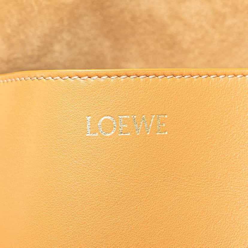 Loewe Medium Bicolor Calfskin Puzzle Fold Tote Black Leather Good condition - Box View