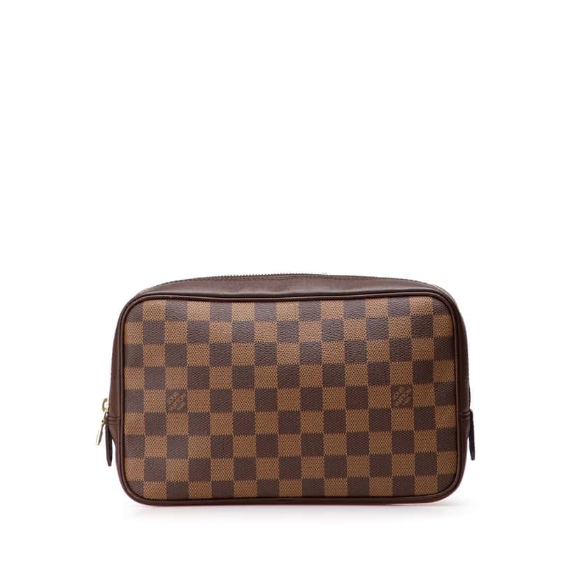 Louis Vuitton Damier Ebene Trousse Toilette 25 Brown Canvas Good condition - Front View