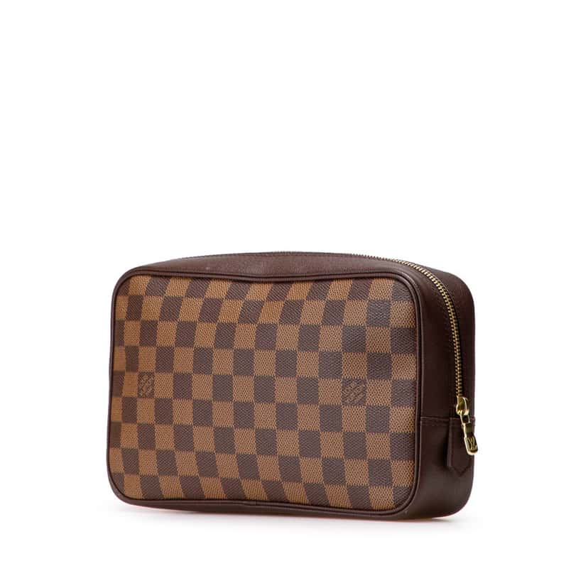 Louis Vuitton Damier Ebene Trousse Toilette 25 Brown Canvas Good condition - Back View