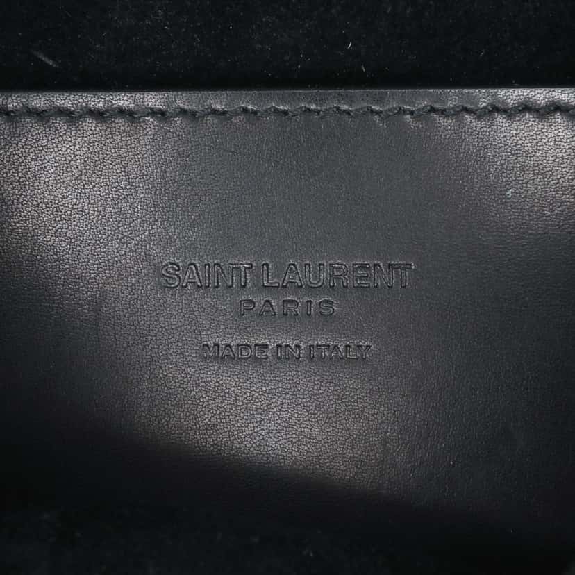 Saint Laurent Small Leather Monogram Kaia Crossbody Black Leather Good condition - Box View