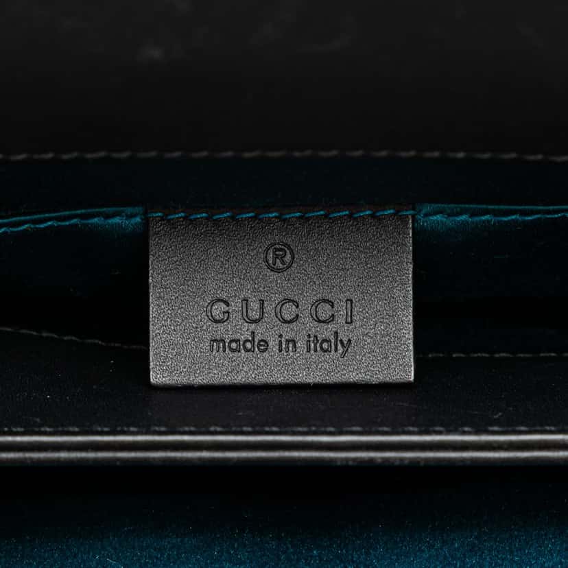 Gucci Small Suede Ophidia Chain Crossbody Red Leather Good condition - Box View