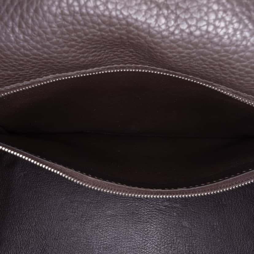 Hermès Togo Kelly II Retourne 28 Brown Leather Good condition - Box View