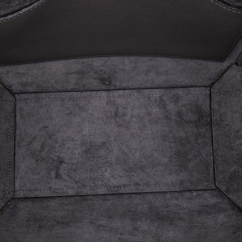 Celine Micro Grained Calfskin Belt Bag Grey Leather Good condition - Model View