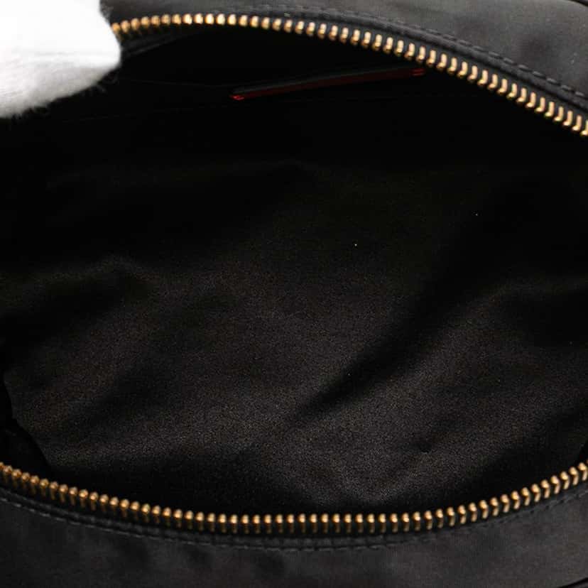 Valentino VLogo Nylon Pouch Black Good condition - Model View