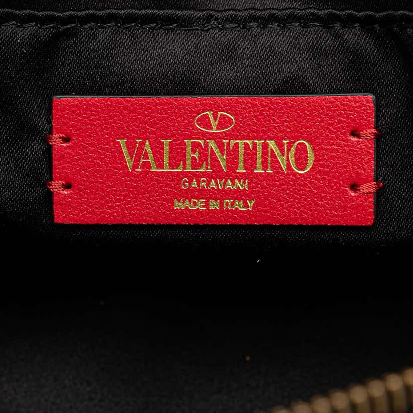 Valentino VLogo Nylon Pouch Black Good condition - Box View