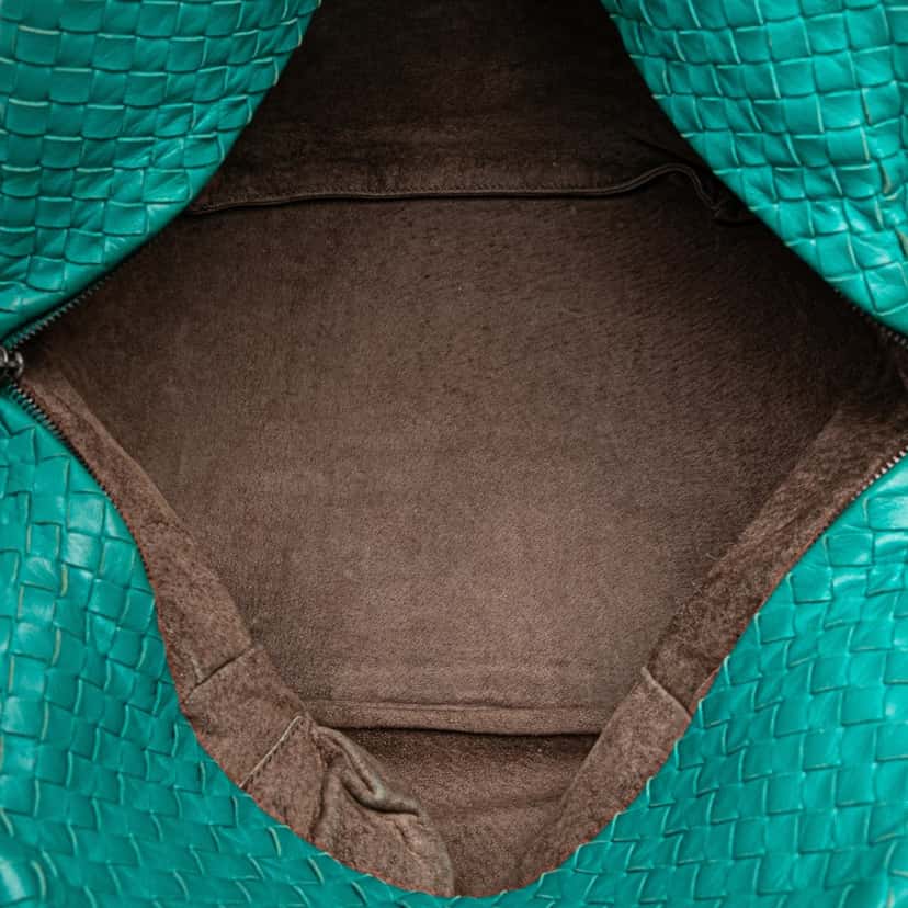 Bottega Veneta Nappa Intrecciato Cube Shoulder Bag Blue Leather Very good condition - Model View