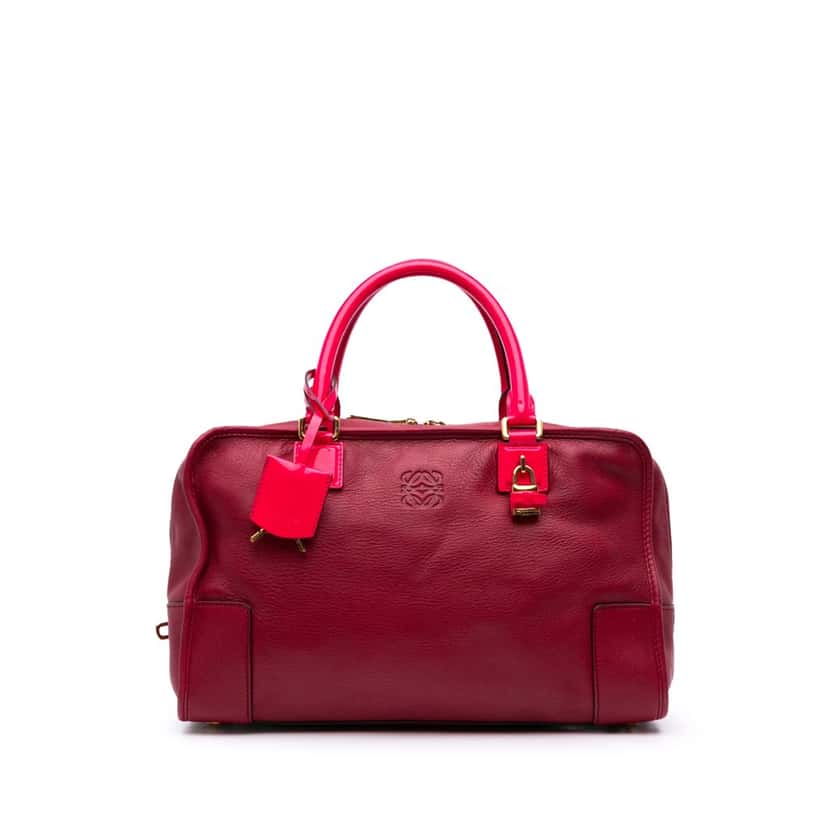 Loewe Special Edition Bicolor Leather Amazona 36 Red Leather Good condition - Front View