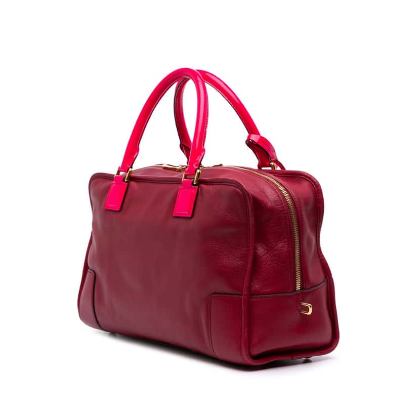 Loewe Special Edition Bicolor Leather Amazona 36 Red Leather Good condition - Back View