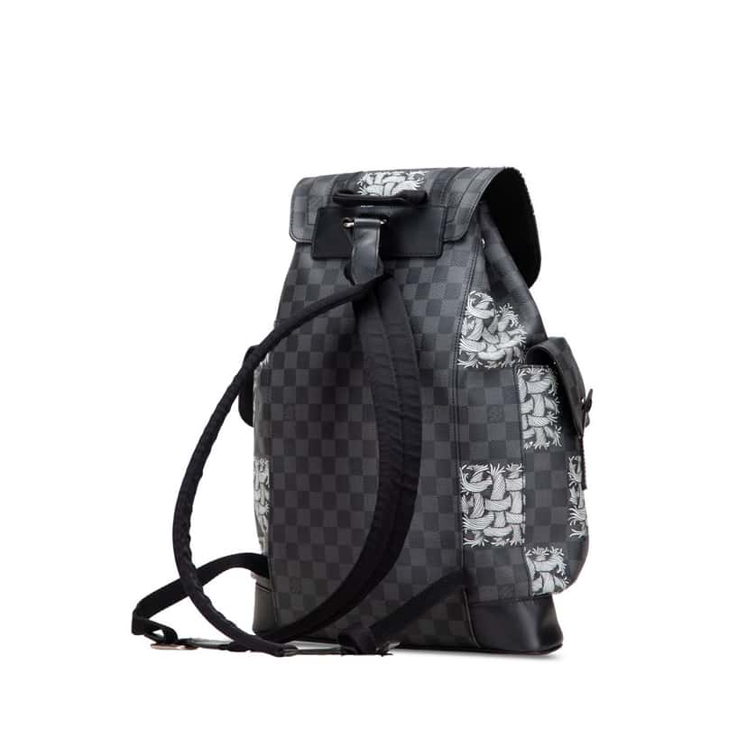 Louis Vuitton Nemeth Damier Graphite Christopher Backpack PM Black Canvas Good condition - Back View