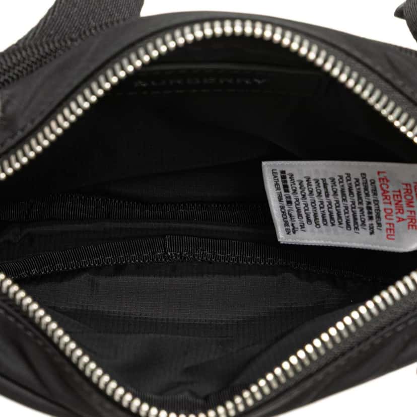 Burberry Econyl Nylon Logo Cannon Bum Bag Black Good condition - Model View