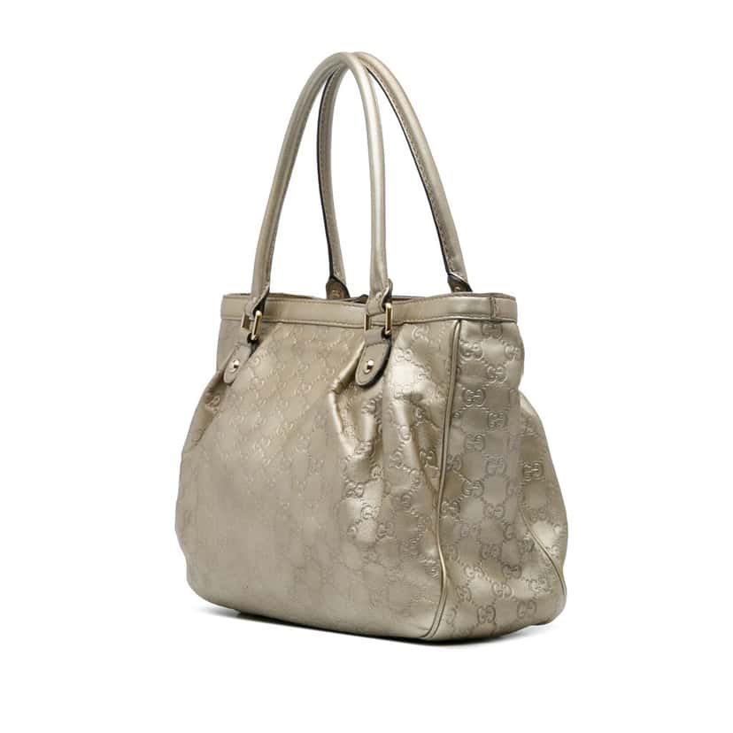 Gucci Guccissima Sukey Tote Gold Leather Good condition - Back View