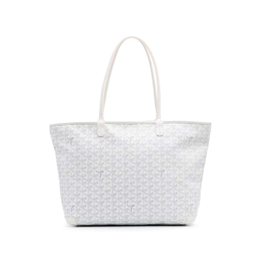 Goyard Goyardine Artois MM White Canvas Good condition - Front View