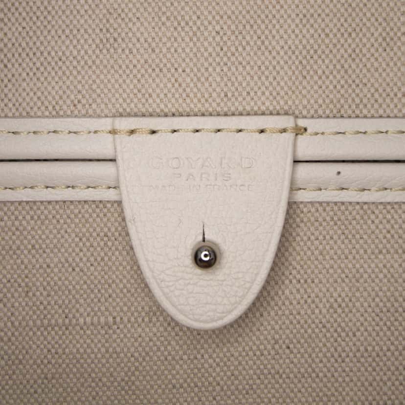 Goyard Goyardine Artois MM White Canvas Good condition - Box View