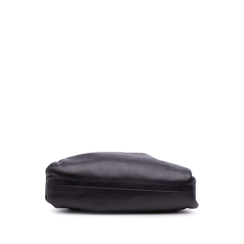 Bottega Veneta Lambskin The Mini Pouch Crossbody Black Leather Good condition - Inside View