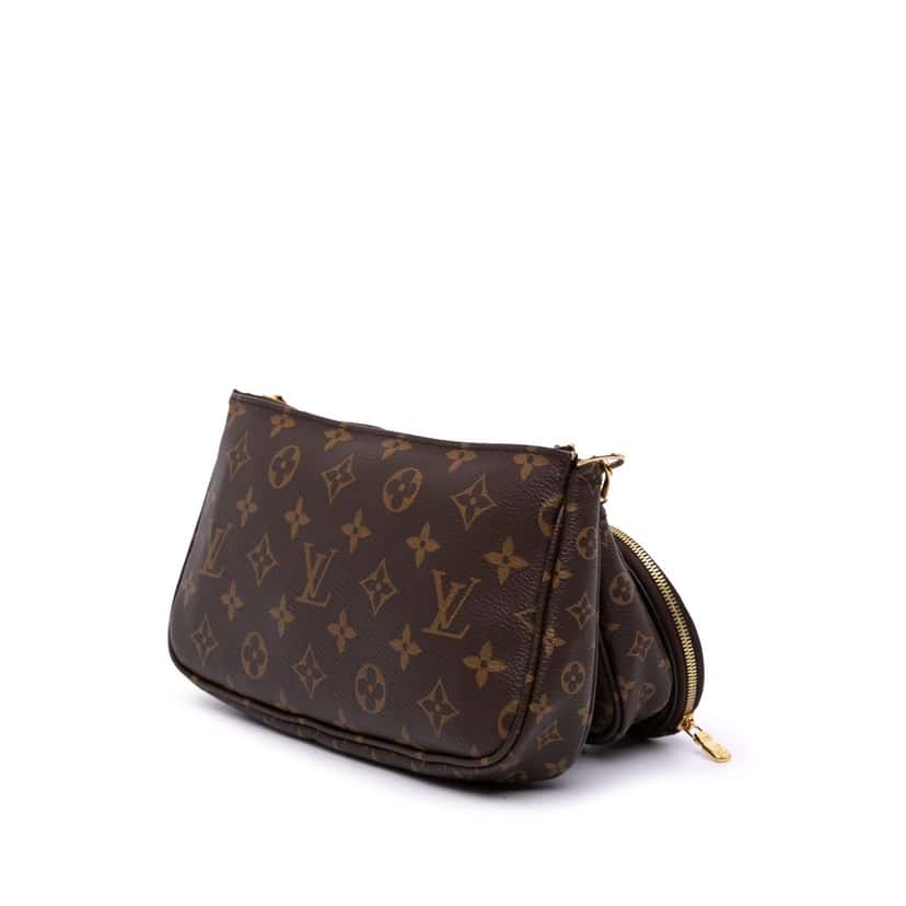 Louis Vuitton Monogram Multi Pochette Accessoires Brown Canvas Good condition - Back View