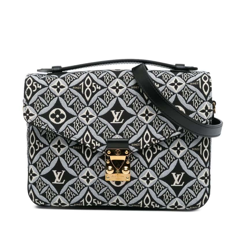 Louis Vuitton Since 1854 Pochette Metis Black Canvas Good condition - Front View