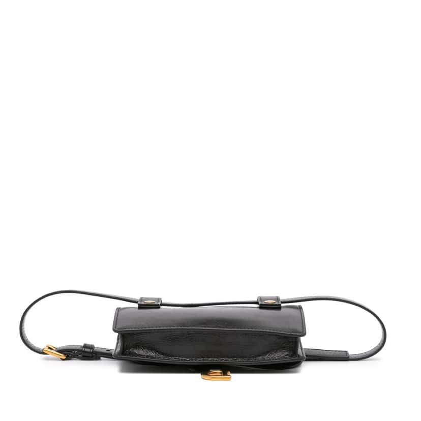 Dior Leather Saddle Belt Pouch Black Leather Good condition - Inside View