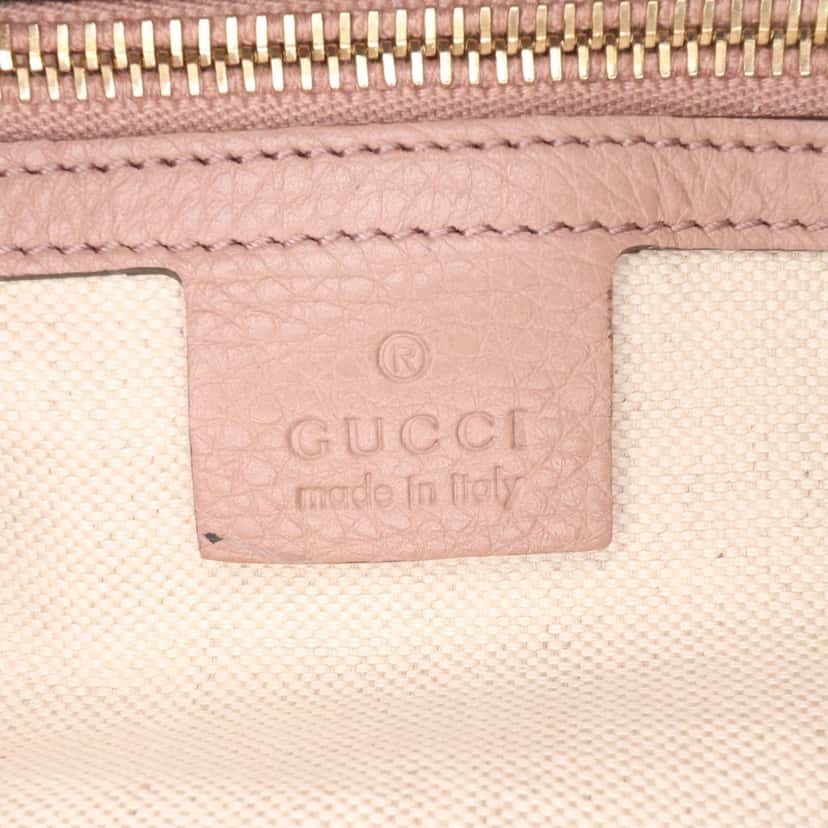 Gucci Large Calfskin Bamboo Shopper Satchel Pink Leather Good condition - Box View