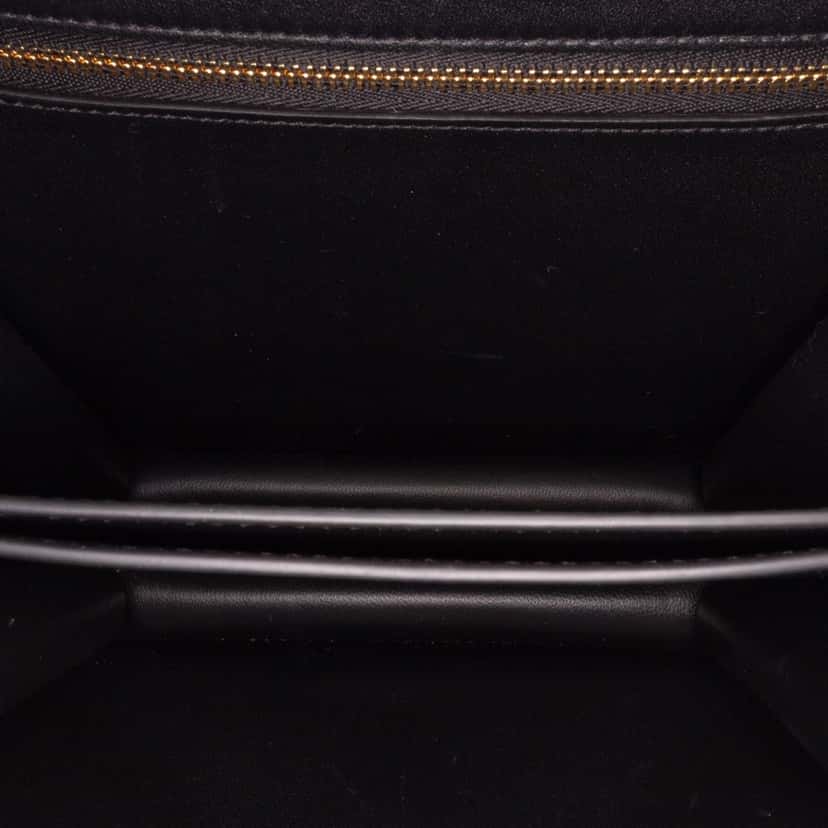Celine Shiny Calfskin College Triomphe Black Leather Good condition - Model View