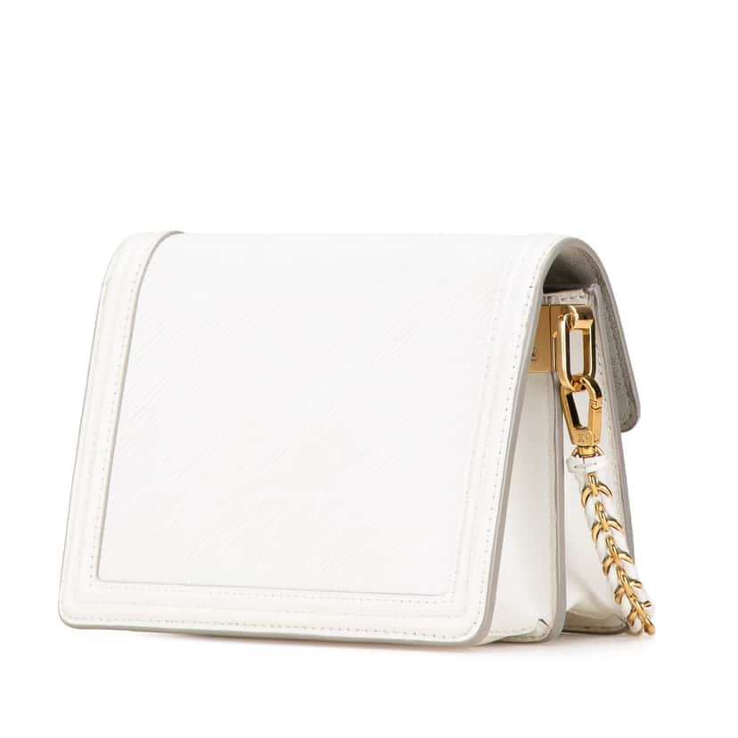 Louis Vuitton Epi Mini Dauphine White Leather Good condition - Back View