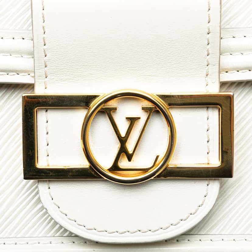 Louis Vuitton Epi Mini Dauphine White Leather Good condition - Box View