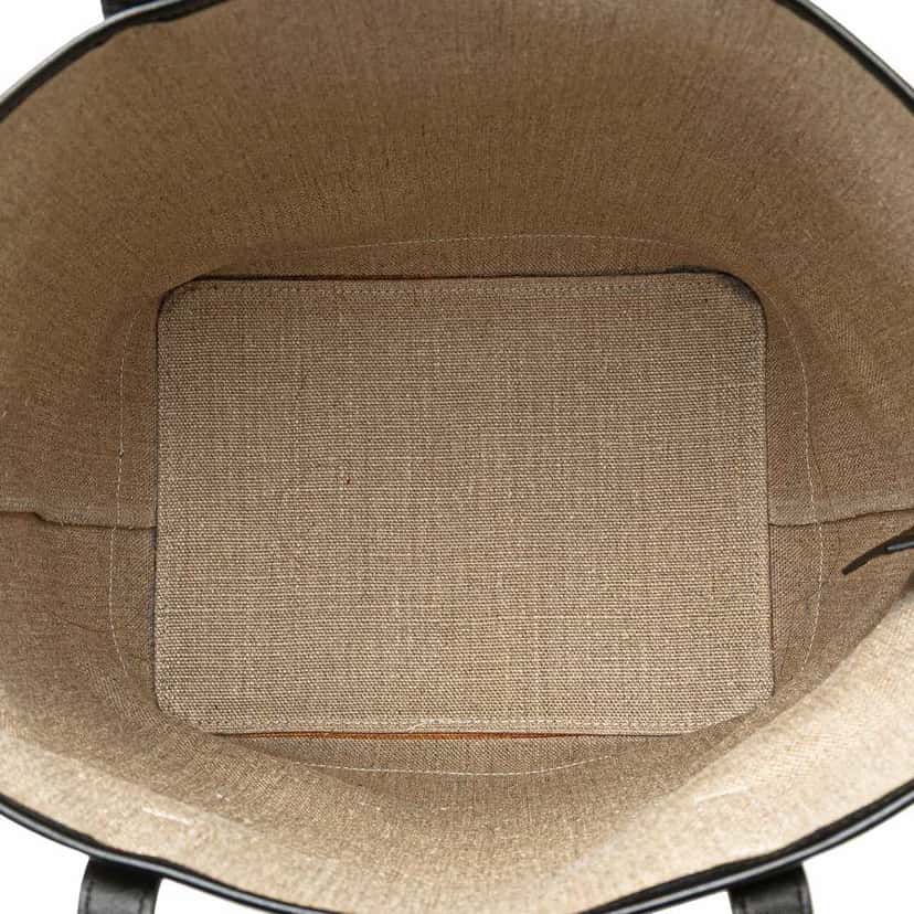 Saint Laurent Canvas Teddy Drawstring Shopping Tote White Canvas Good condition - Model View