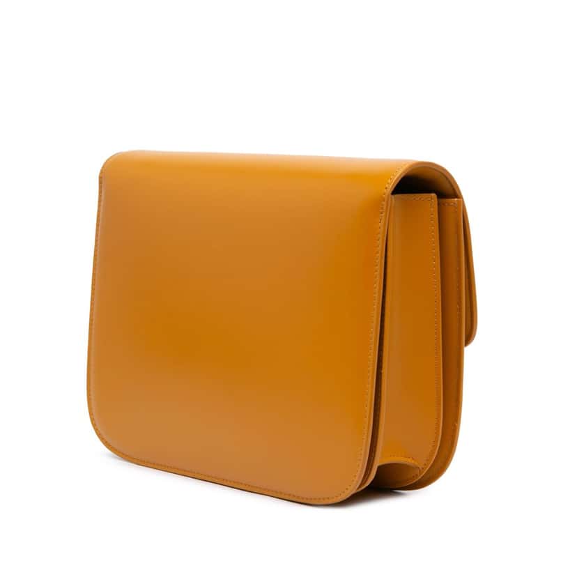 Celine Medium Calfskin Classic Box Orange Leather Good condition - Back View