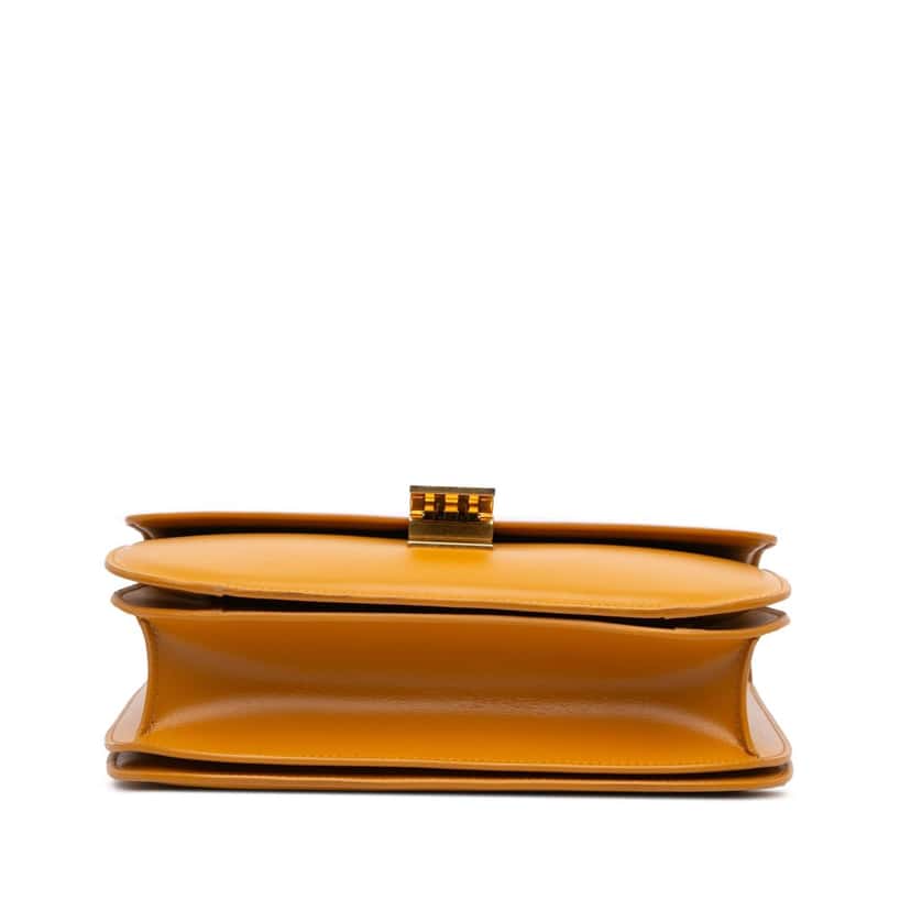 Celine Medium Calfskin Classic Box Orange Leather Good condition - Inside View