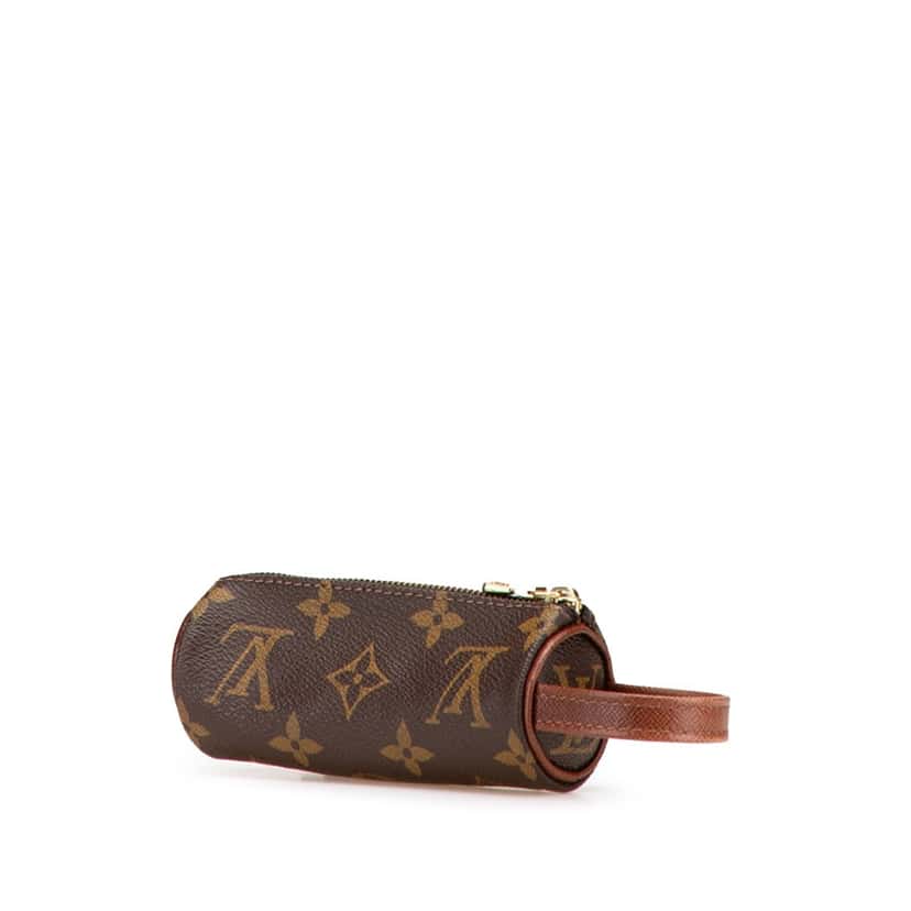 Louis Vuitton Monogram Etui Golf Ball Case Brown Canvas Good condition - Back View