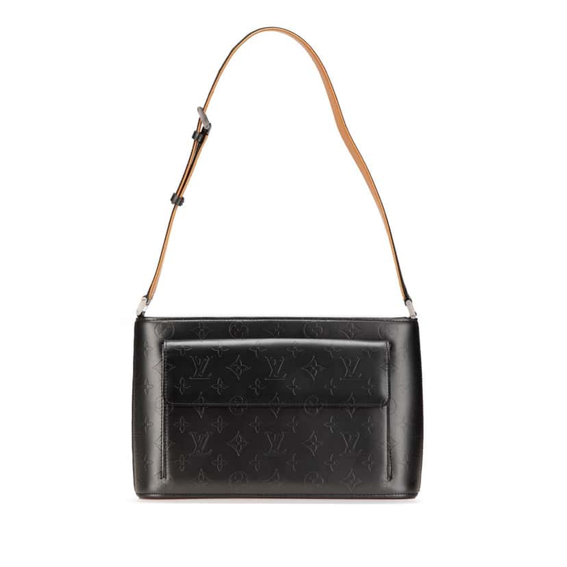 Louis Vuitton Monogram Mat Alston Grey Leather Good condition - Front View