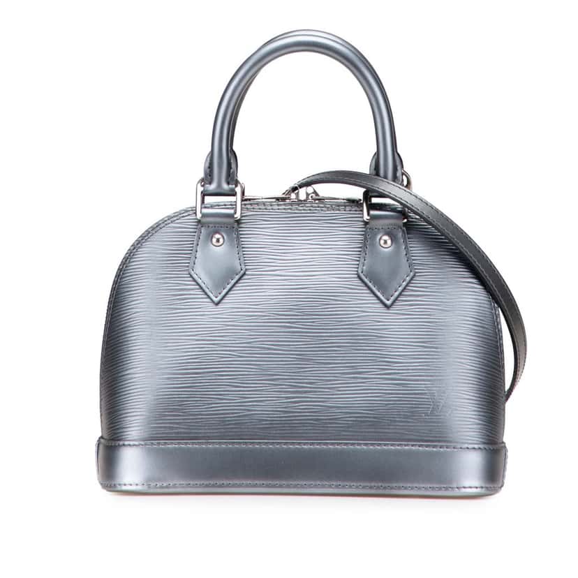 Louis Vuitton Epi Alma BB Silver Leather Good condition - Front View