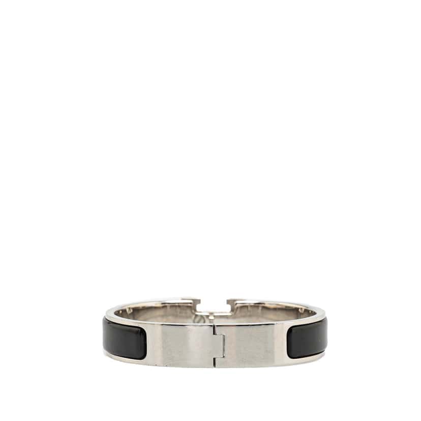 Hermès Narrow Enamel Clic H Bracelet PM Black Good condition - Inside View