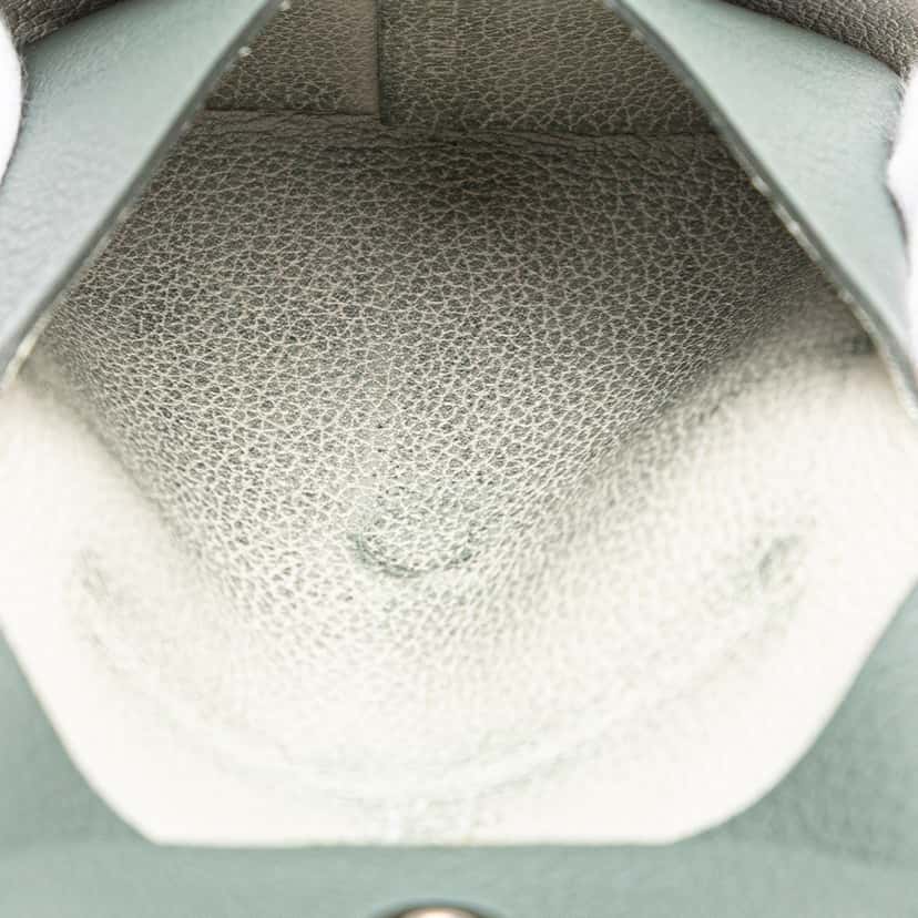 Hermès Evercolor Bastia Coin Pouch Grey Leather Good condition - Model View