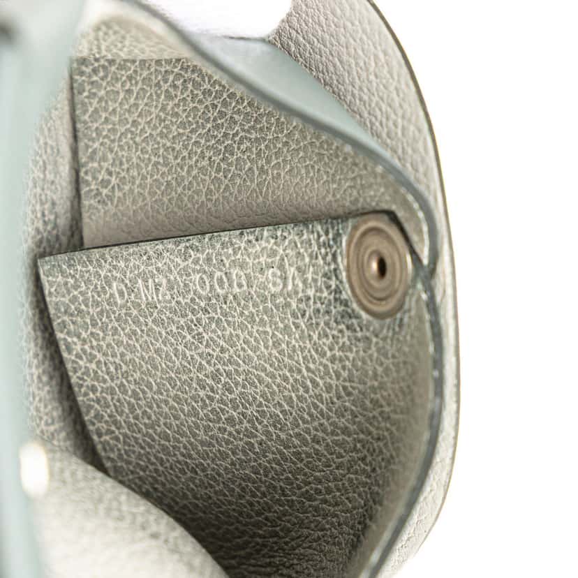 Hermès Evercolor Bastia Coin Pouch Grey Leather Good condition - Box View