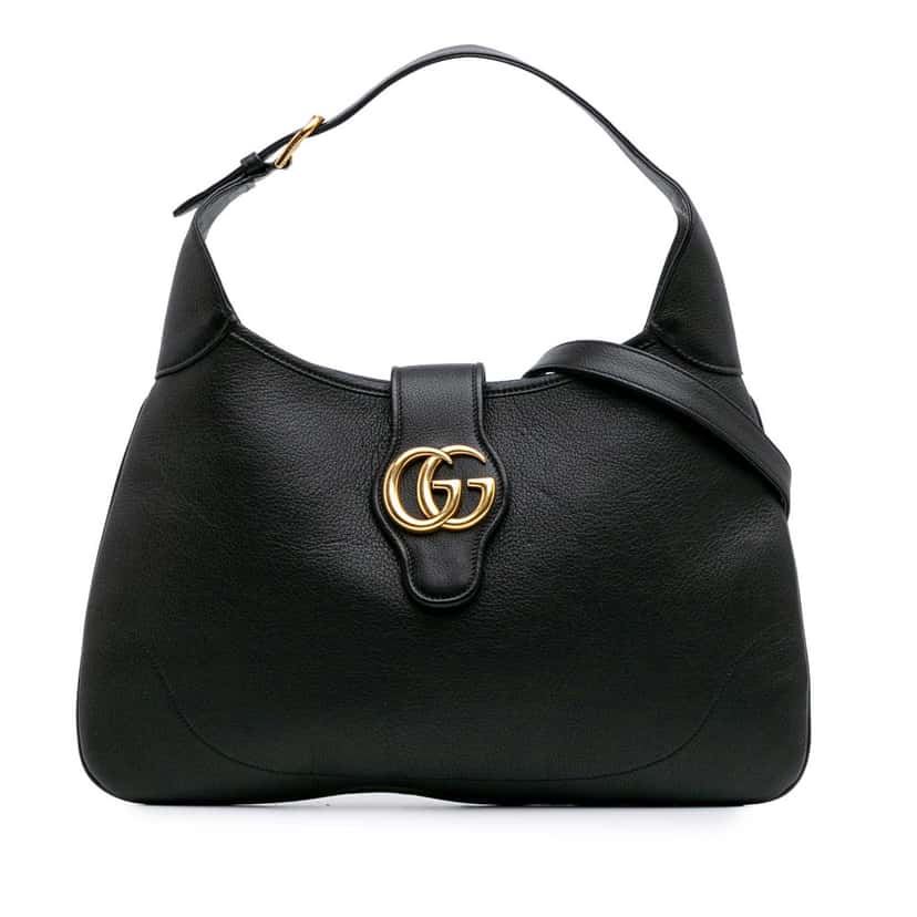 Gucci Medium Leather Aphrodite Satchel Black Leather Good condition - Front View