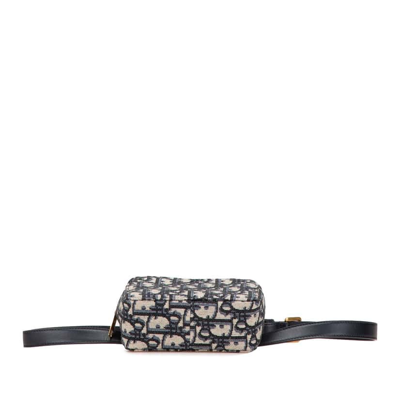 Dior Oblique Canvas Belt Pouch Blue Canvas Good condition - Inside View