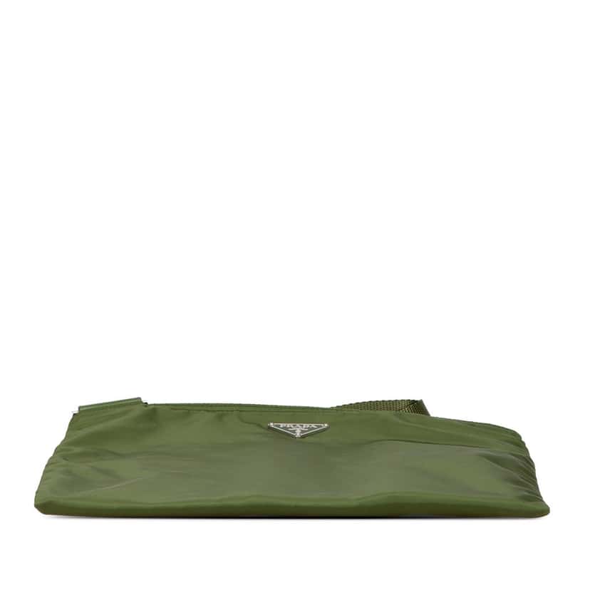 Prada Tessuto Zip Top Crossbody Green Good condition - Inside View