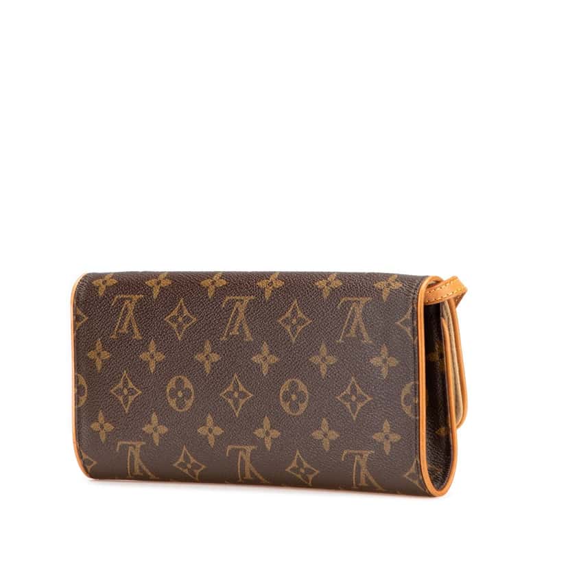 Louis Vuitton Monogram Pochette Twin GM Brown Canvas Good condition - Back View