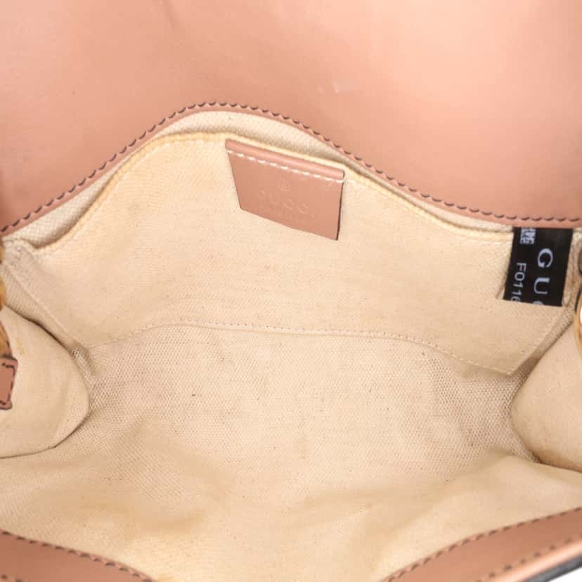 Gucci Small Guccissima Emily Crossbody Pink Leather Good condition - Model View