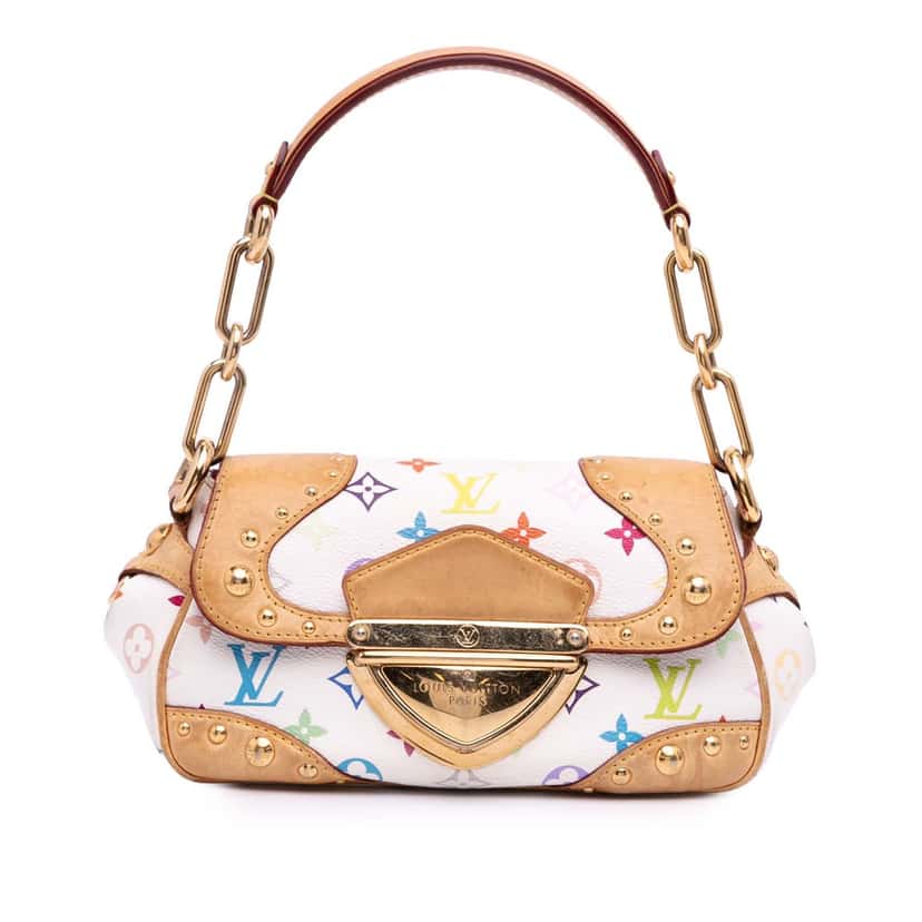 Louis Vuitton Monogram Multicolore Marilyn White Canvas Good condition - Front View