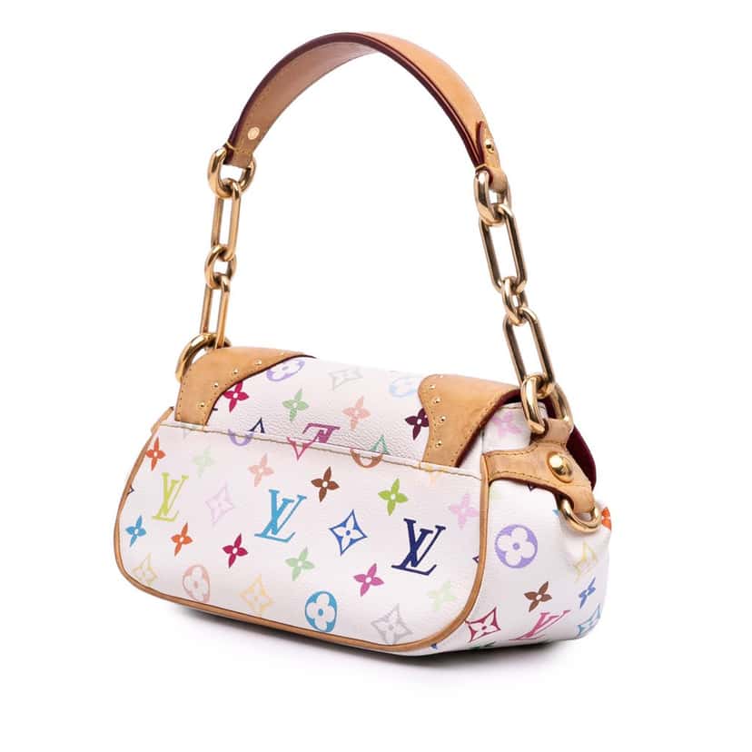 Louis Vuitton Monogram Multicolore Marilyn White Canvas Good condition - Back View